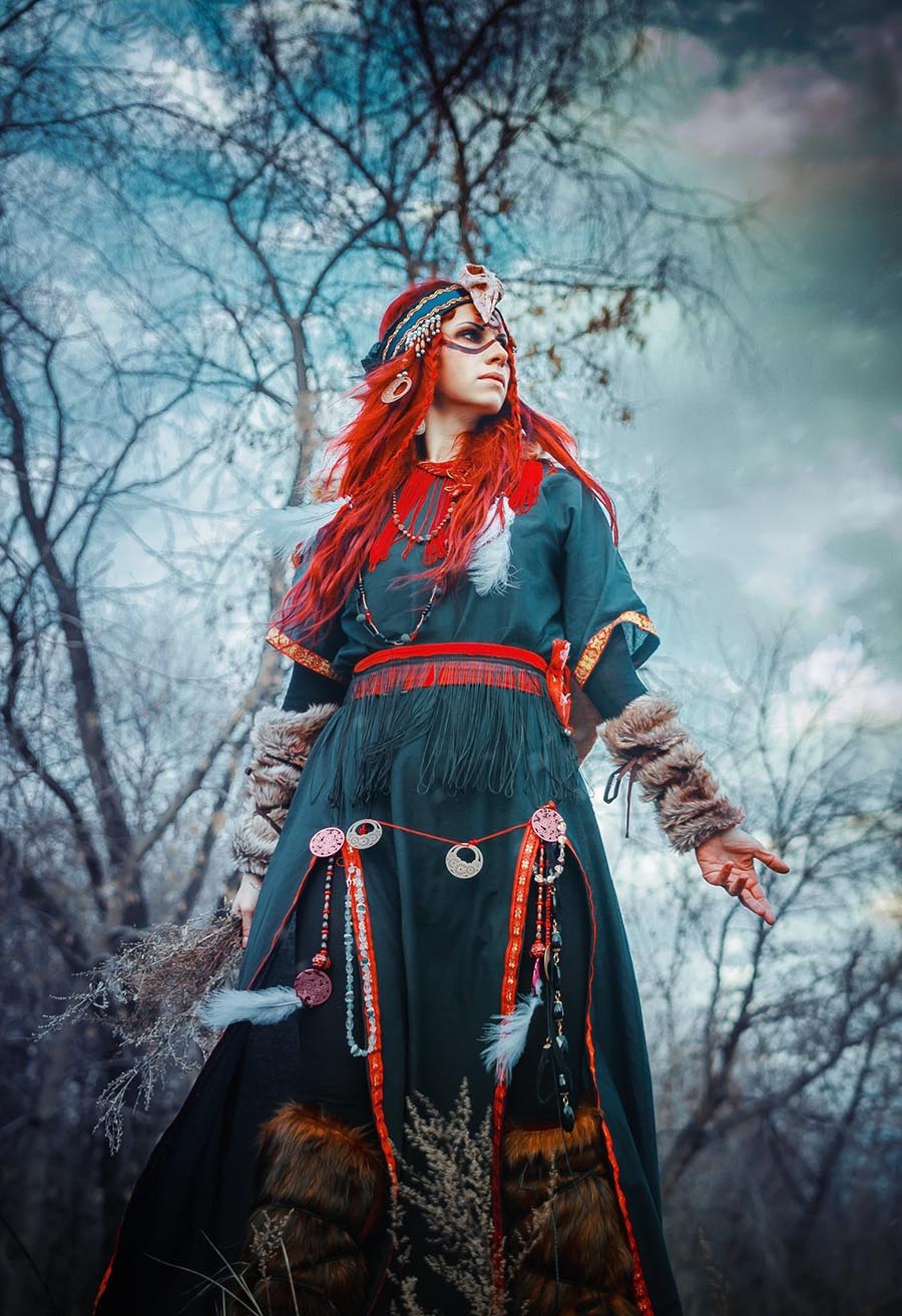 Girls in Slavic costumes underwear in Weifang